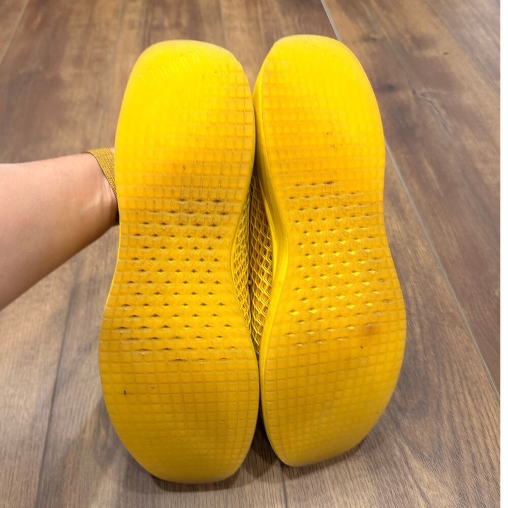 NOBULL Lemon Drop Diamond Knit Runner Yellow Sneakers Women’s 7.5 - Picture 10 of 10